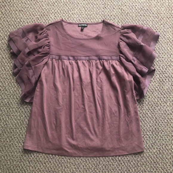 Express Ruffle Sleeve Blouse - Picture 5 of 8